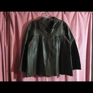 A COMMON THREAD 100% leather jacket brown